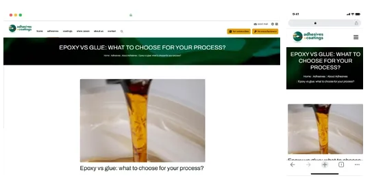 Adhesives and Coatings